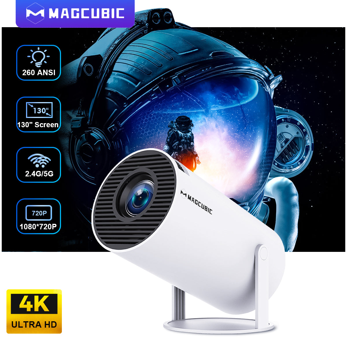 Magcubic projector HY300 PRO 4K