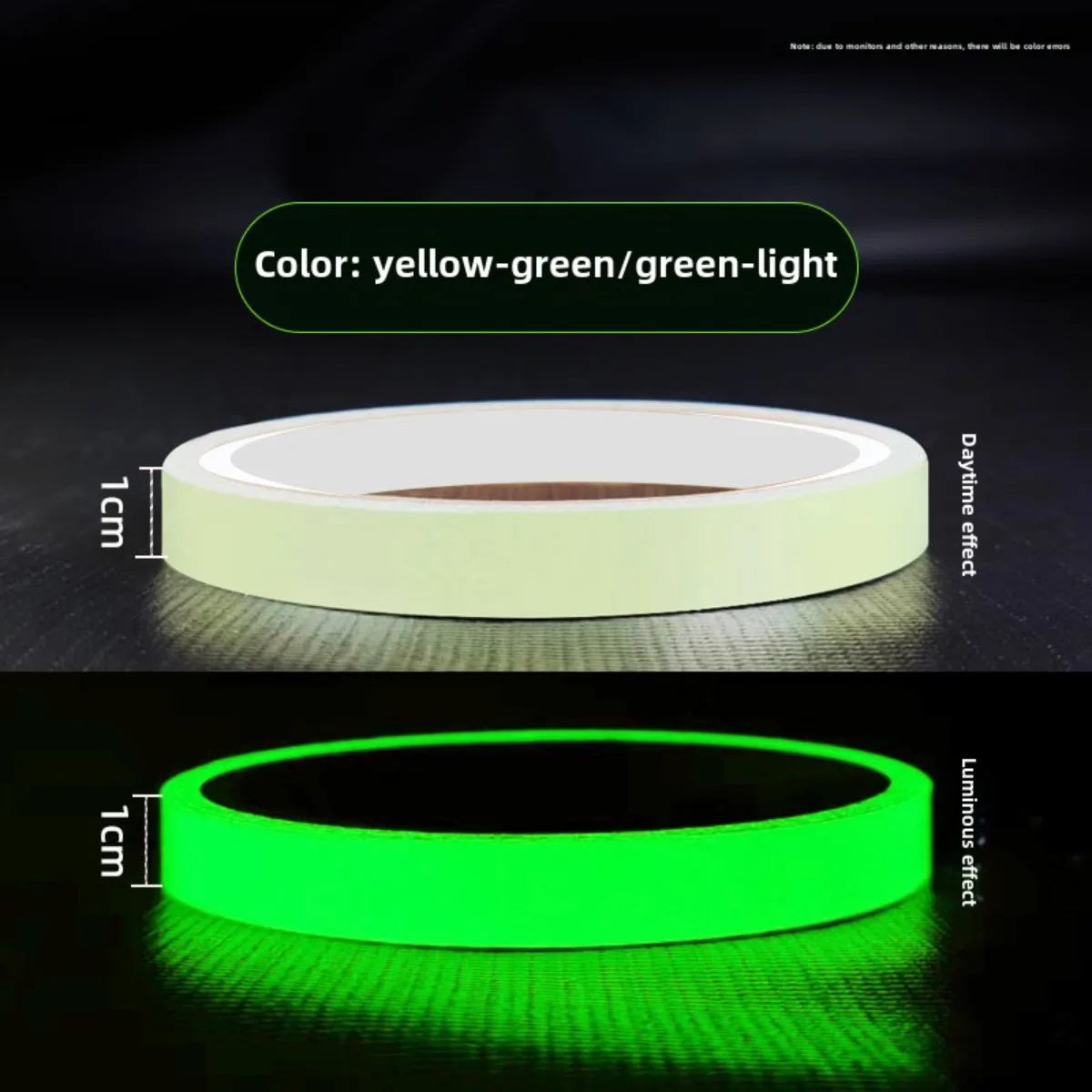 Luminous tape 3m (glows in dark)