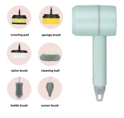 Multifunctional electric spin scrubber