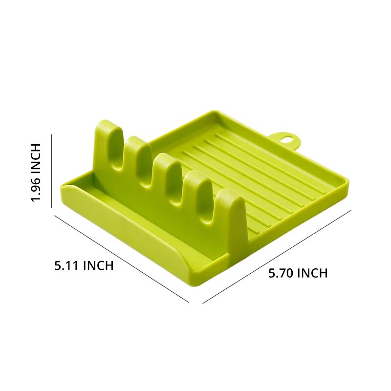 Simple Plastic Multi-Purpose Pot Clamp Holder, Organizer Stand, Non-Slip Spatula Pad, Pot Lids