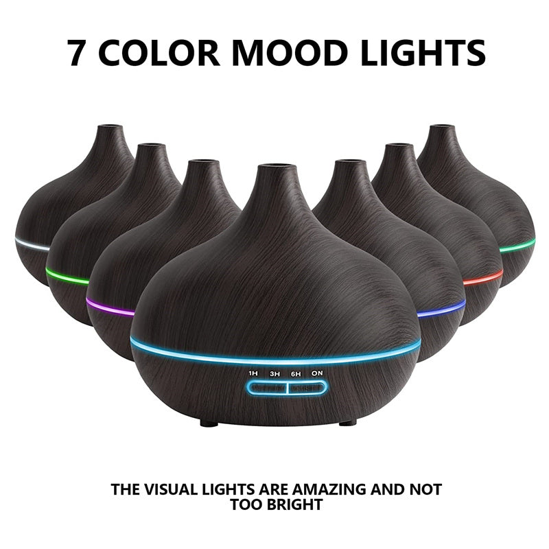 550ml wood color USB aroma diffuser